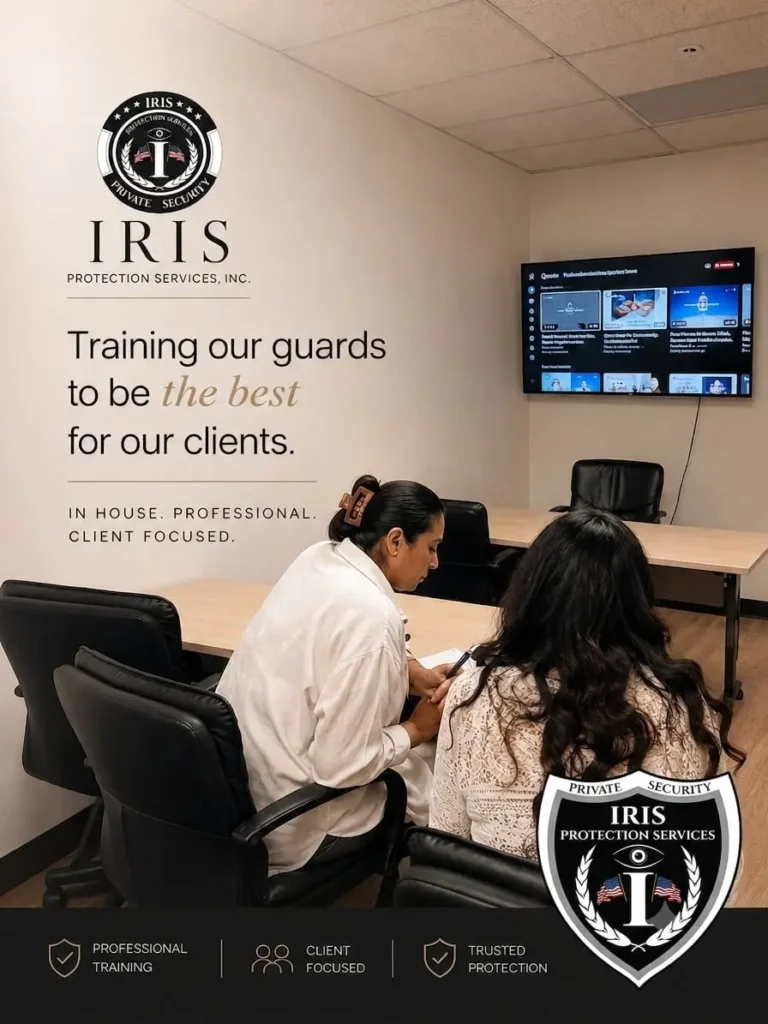 iris security guards training